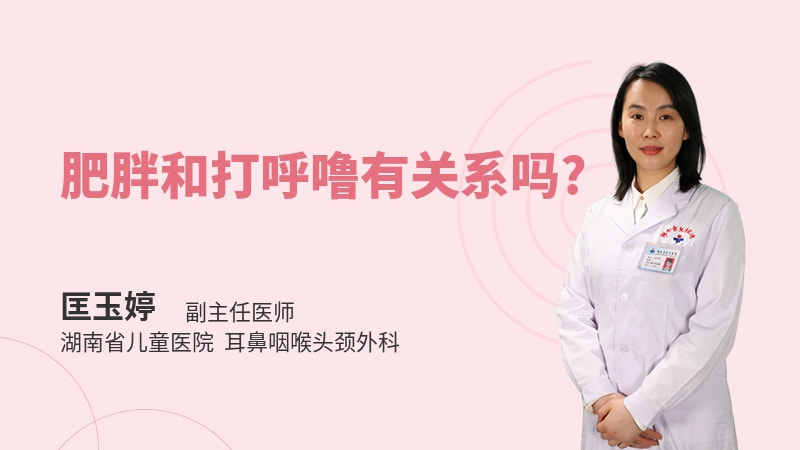 肥胖和打呼噜有关系吗